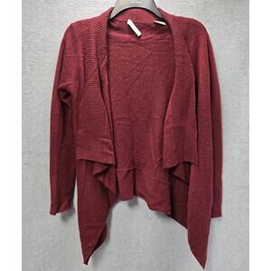 Neiman Marcus Cashmere Open Front Drape Cardigan Size Small